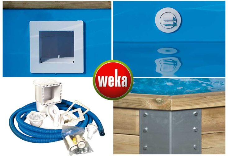 Piscine Bois Hors-Sol Malta+ kit 25,6 m3 (3,76x8,50) – Image 2