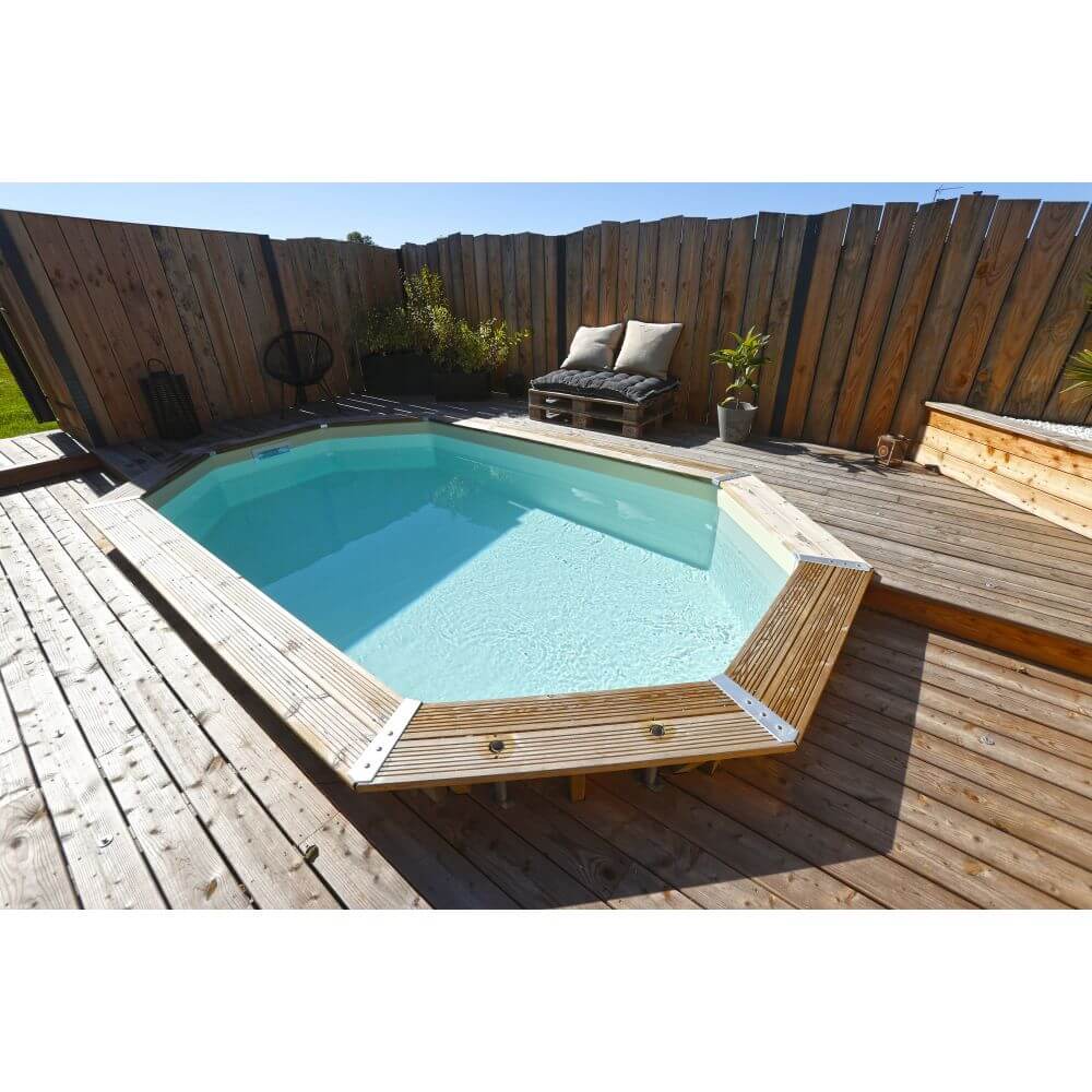Piscine en bois Azura - 400 x 750 x H 130 cm