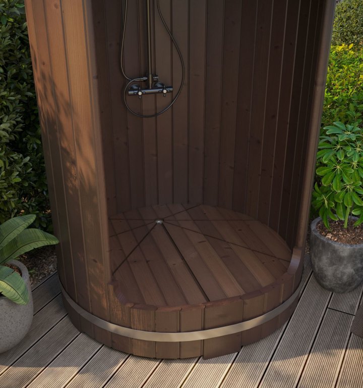Douche extérieure en bois Thermowood – Image 2