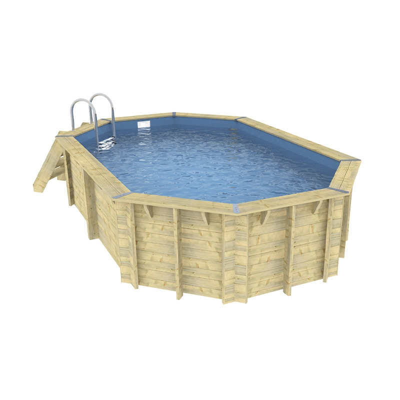 Piscine bois Lagon 5,50 x 4,00 x H. 1,20 m